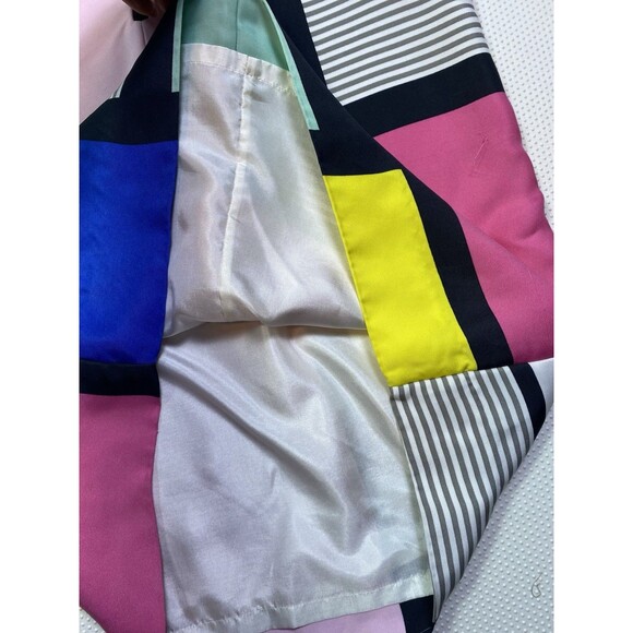 Kate Spade New York Claudette Dress Color Block Pastels Shift Cap Sleeve Size 8 - Picture 5 of 15